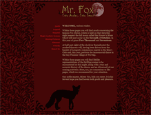 Tablet Screenshot of mr-fox.org.uk